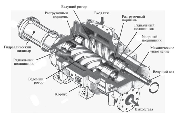 Устройство винтового компрессора фото