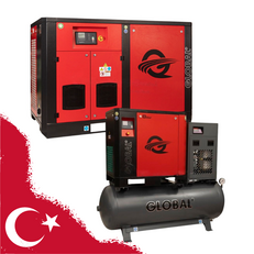 Новинка на нашем сайте! Винтовые электрические компрессоры Global (Турция)