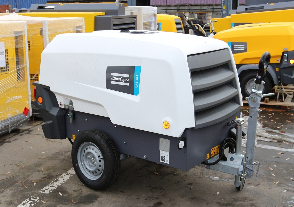 Винтовой компрессор Atlas Copco XAS 68 KD Дизельный | Купить в ООО  