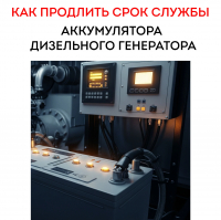 Как продлить срок службы аккумулятора в дизель-генераторе