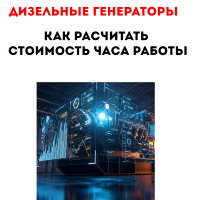 Как рассчитать стоимость часа работы дизельного генератора