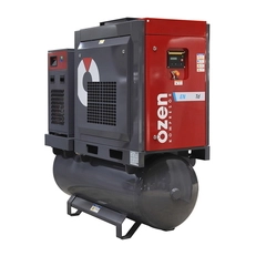 Винтовые компрессоры OZEN ременной привод на ресивере с осушителем