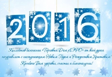 С наступающим Новым 2016 Годом и Рождеством!