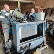 Ремонт и установка винтового блока компрессора Atlas Copco XATS 186_2