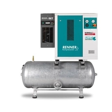 Безмасляные спиральные компрессоры RENNER серия SLDK-S 1,5 – 7,5 кВт с осушителем на ресивере 90 и 250 л