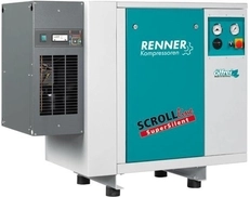 Безмасляные спиральные компрессоры RENNER серия SLK-S 1,5 – 7,5 кВт с осушителем