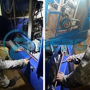 Установка винтового блока в компрессоре Ремеза ВК15Е_1