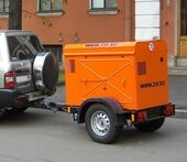 Компрессор ЗИФ-СВЭ5/0,7 передвиж. в кожухе на прицепе